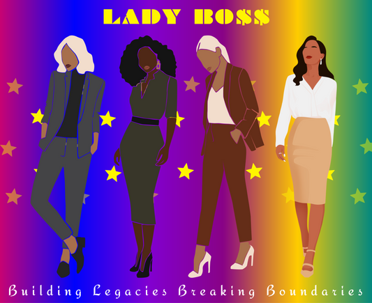 11oz Glossy Ceramic Mug: Lady Boss (Microwave and Dishwasher Safe)