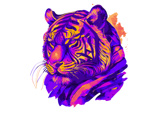 VISIONARY: Tiger Graphic Glossy Black Mug (11oz, 15oz)