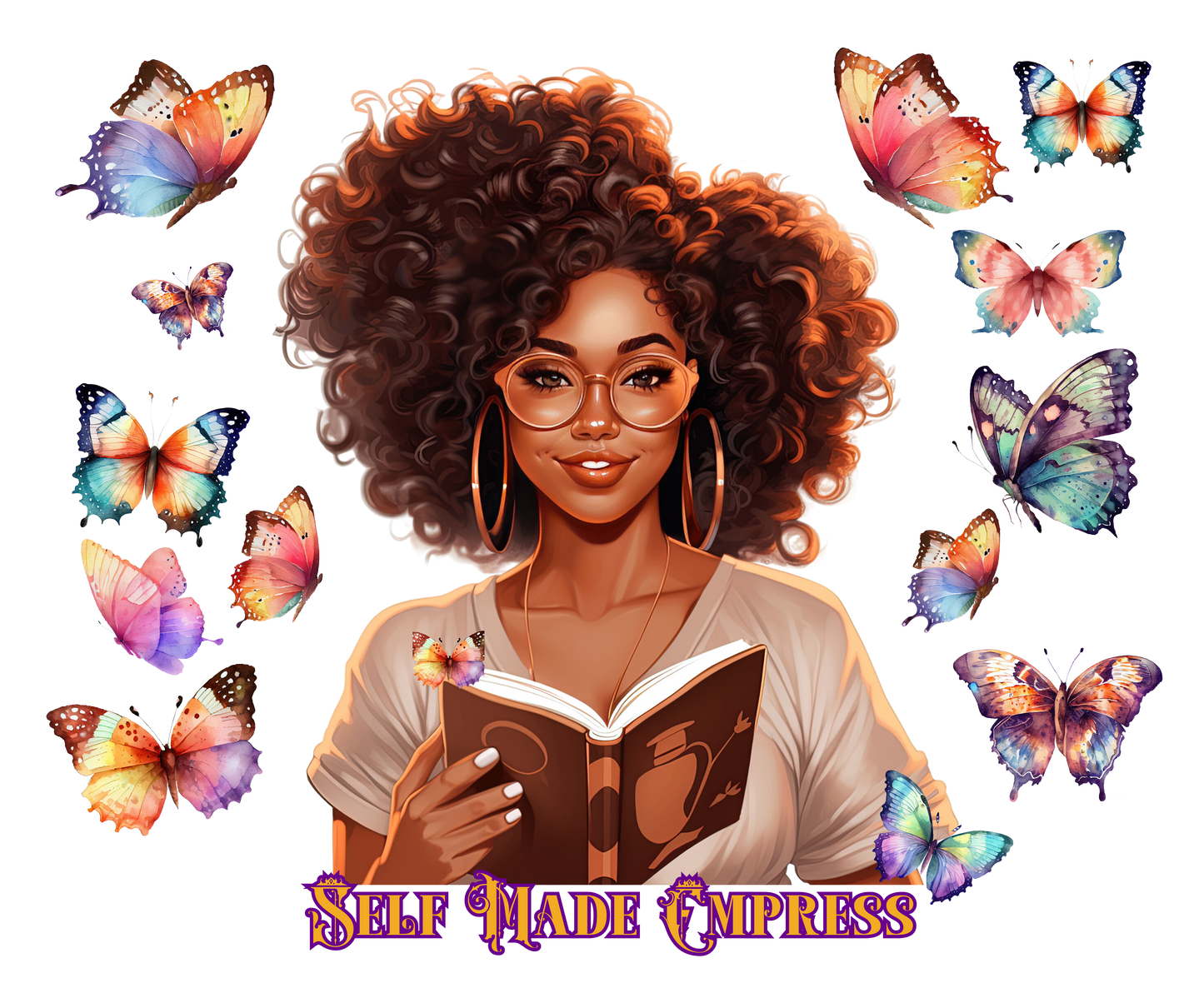 11oz Glossy Ceramic Mug: Self Made Empress (Microwave and Dishwasher Safe)