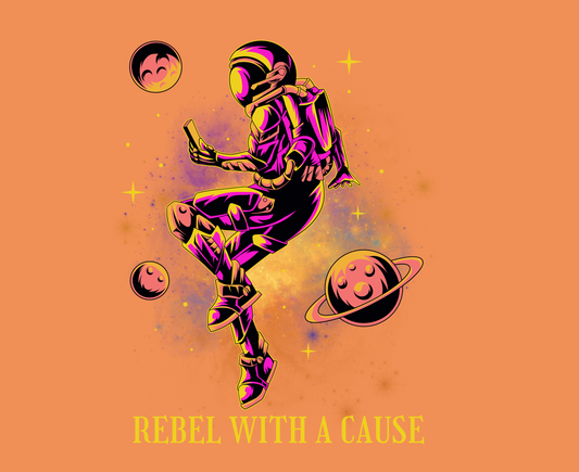 11oz Glossy Ceramic Mug: Rebel With A Cause