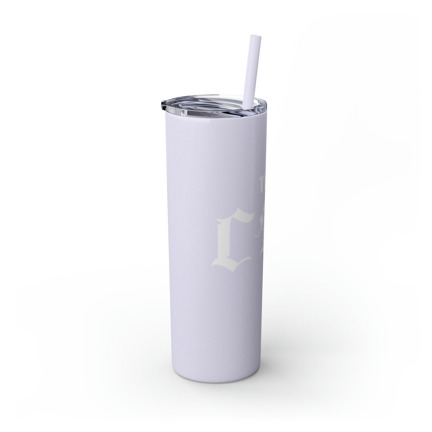 THE CEO: Lady Boss Graphic Skinny Tumbler with Straw, 20oz (Black, Black Glitter, Lilac, Magic Pink, Blush Pink, & Dusty Rose - All Glitter Finishes)
