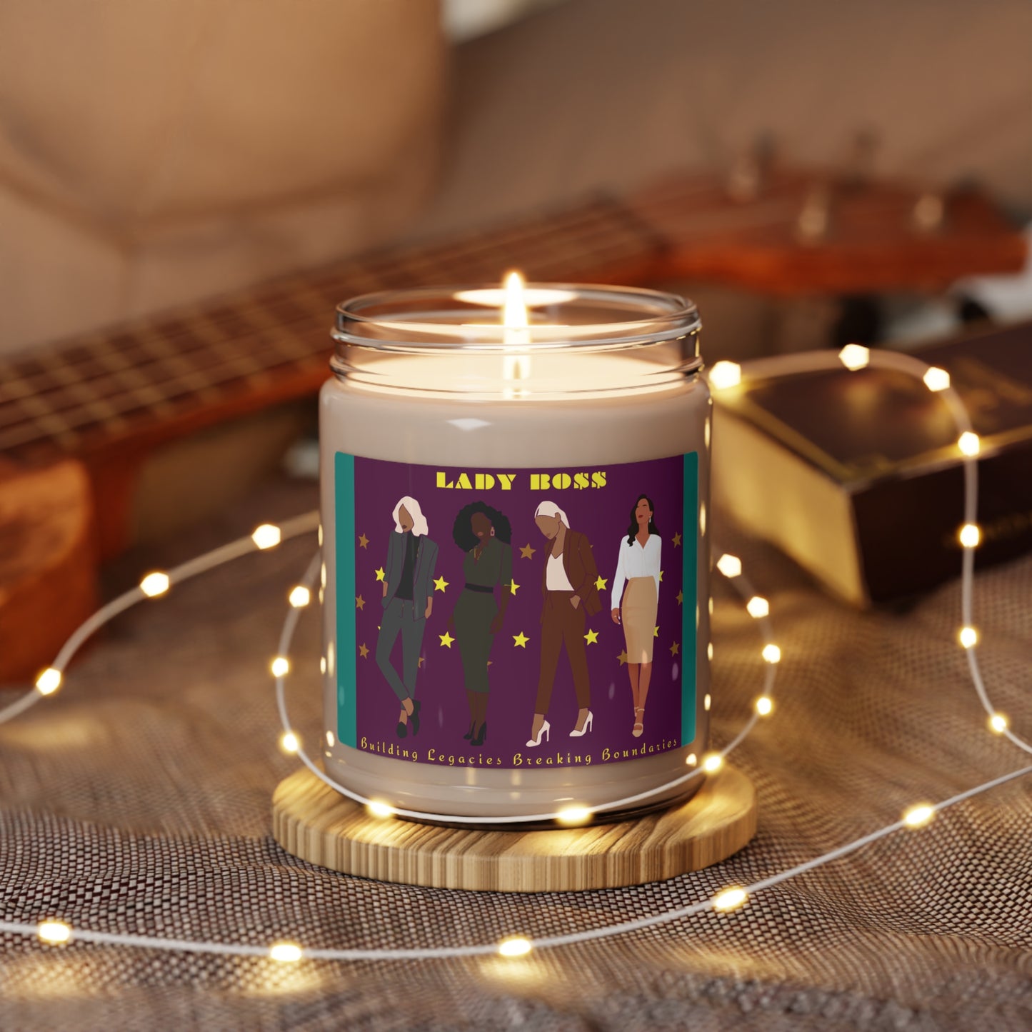 9oz Scented Soy Candle: LADY BO$$ (Five Scents)