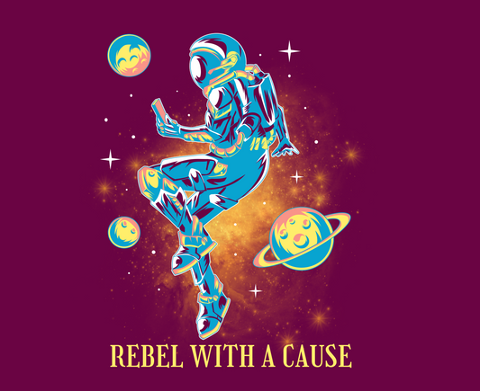 Women’s Cropped Tee: Rebel With A Cause