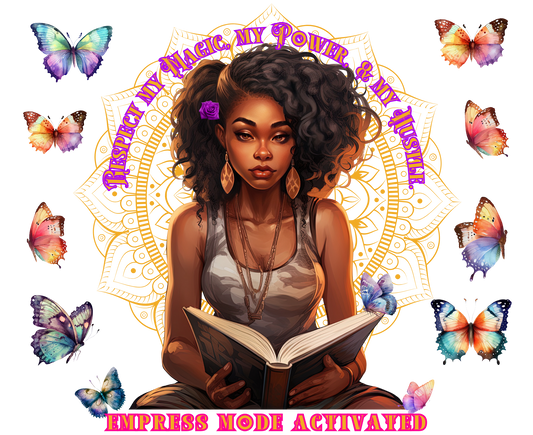 Snapback Mesh Trucker Hat: Respect My Magic My Power And My Hustle - Empress Mode Activated (Four Colors)