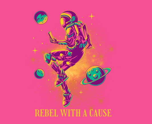 Women’s Cropped Tee: Rebel With A Cause