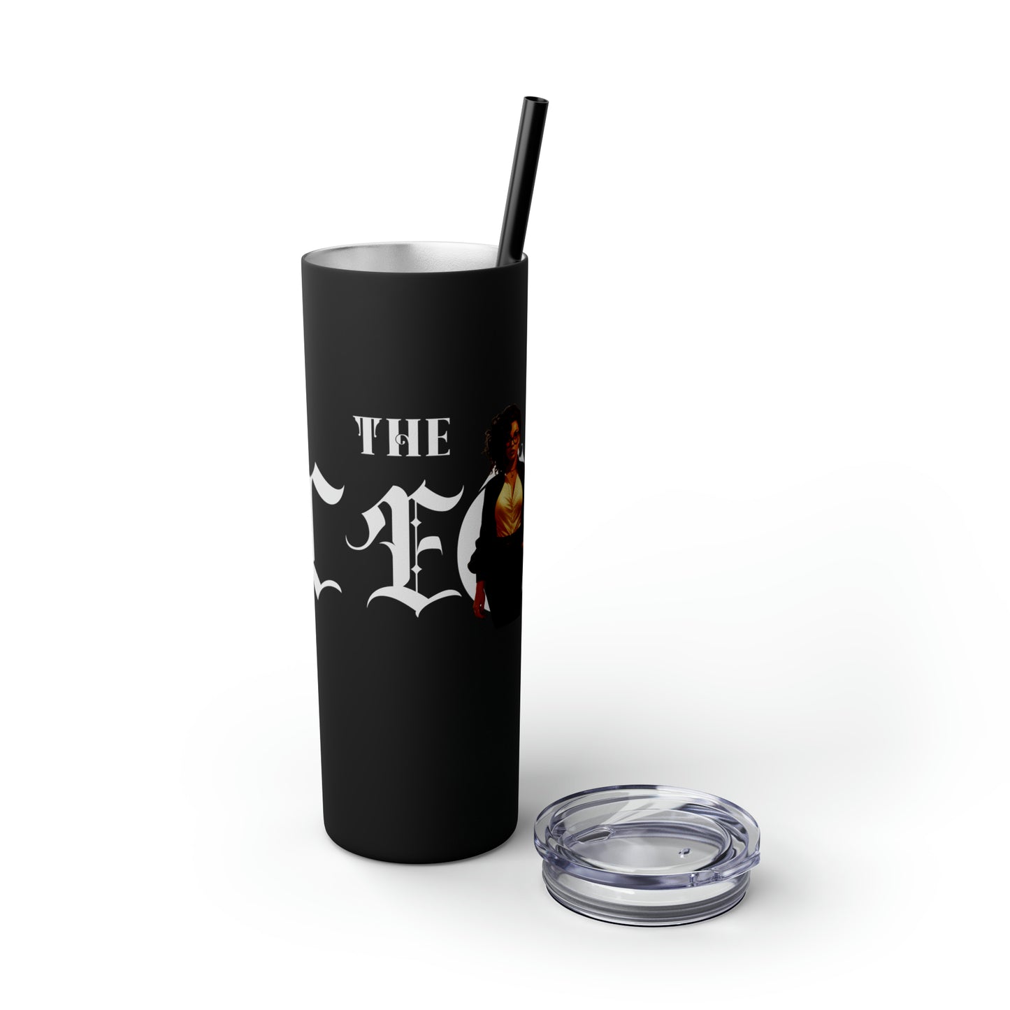 THE CEO: Lady Boss Graphic Skinny Tumbler with Straw, 20oz (Black, Black Glitter, Lilac, Magic Pink, Blush Pink, & Dusty Rose - All Glitter Finishes)