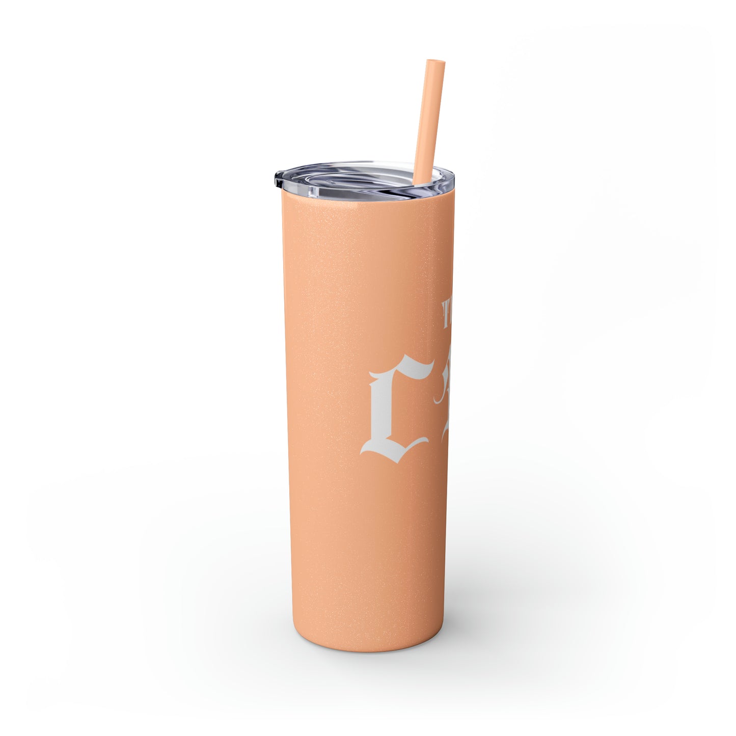 THE CEO: Lady Boss Graphic Skinny Tumbler with Straw, 20oz (Black, Black Glitter, Lilac, Magic Pink, Blush Pink, & Dusty Rose - All Glitter Finishes)