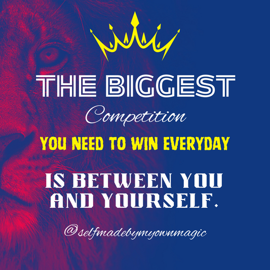 9oz Scented Soy Candle: The Biggest Competition You Need To Win Everyday Is Between You And Yourself (Five Scents)