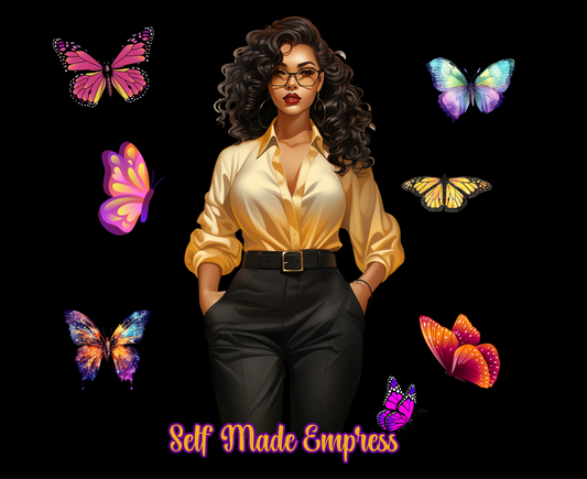 Snapback Mesh Trucker Hat: Self Made Empress (Four Colors)