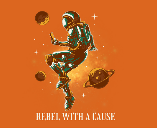 Women’s Cropped Tee: Rebel With A Cause