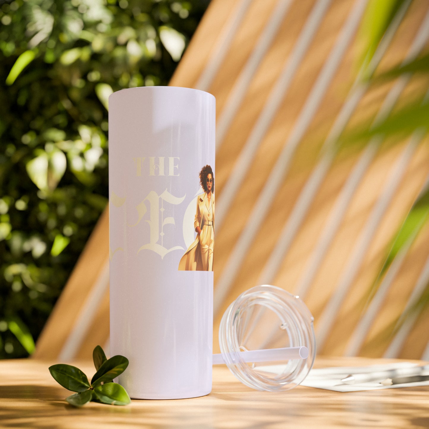 THE CEO: Lady Boss Graphic Skinny Tumbler with Straw, 20oz (Black, Black Glitter, Lilac, Magic Pink, Blush Pink, & Dusty Rose - All Glitter Finishes)