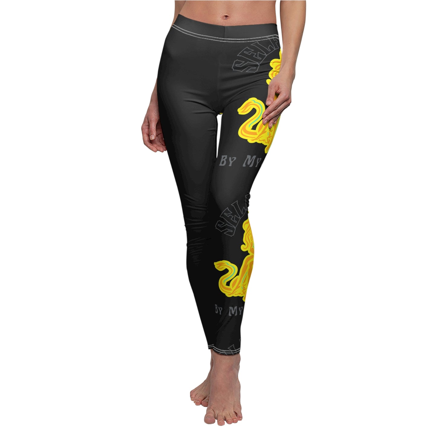 Retro Lady & Lion in Sovereign Sienna (Black)