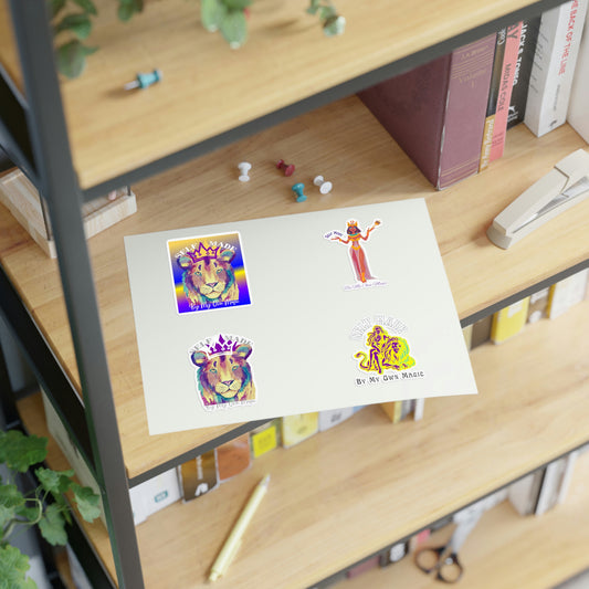 The Royal Purple Conglomerate: Eco-Friendly Vinyl Sticker Sheets (Holographic, White, and Transparent)
