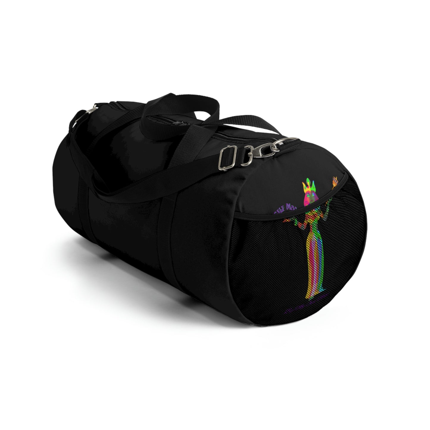 Durable Duffel Bag: The Psychedelic Empress in Royal Purple
