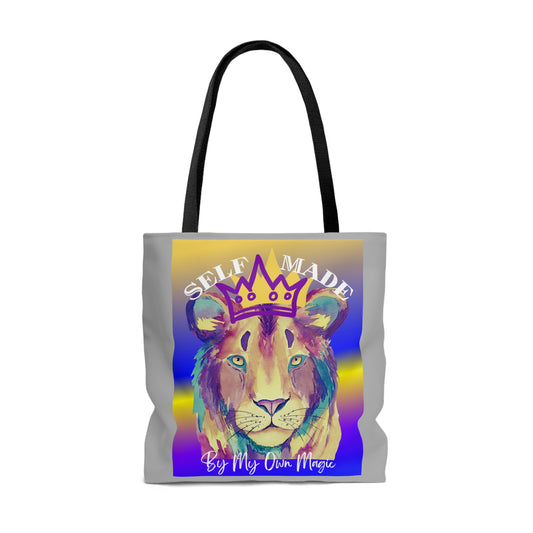 The Emblem Artwork: Colorful Tote Bag in Earl Gray (2-Sided Design, 3 Sizes Available!)