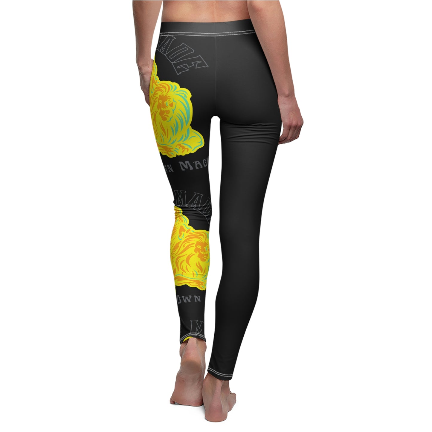 Retro Lady & Lion in Sovereign Sienna (Black)