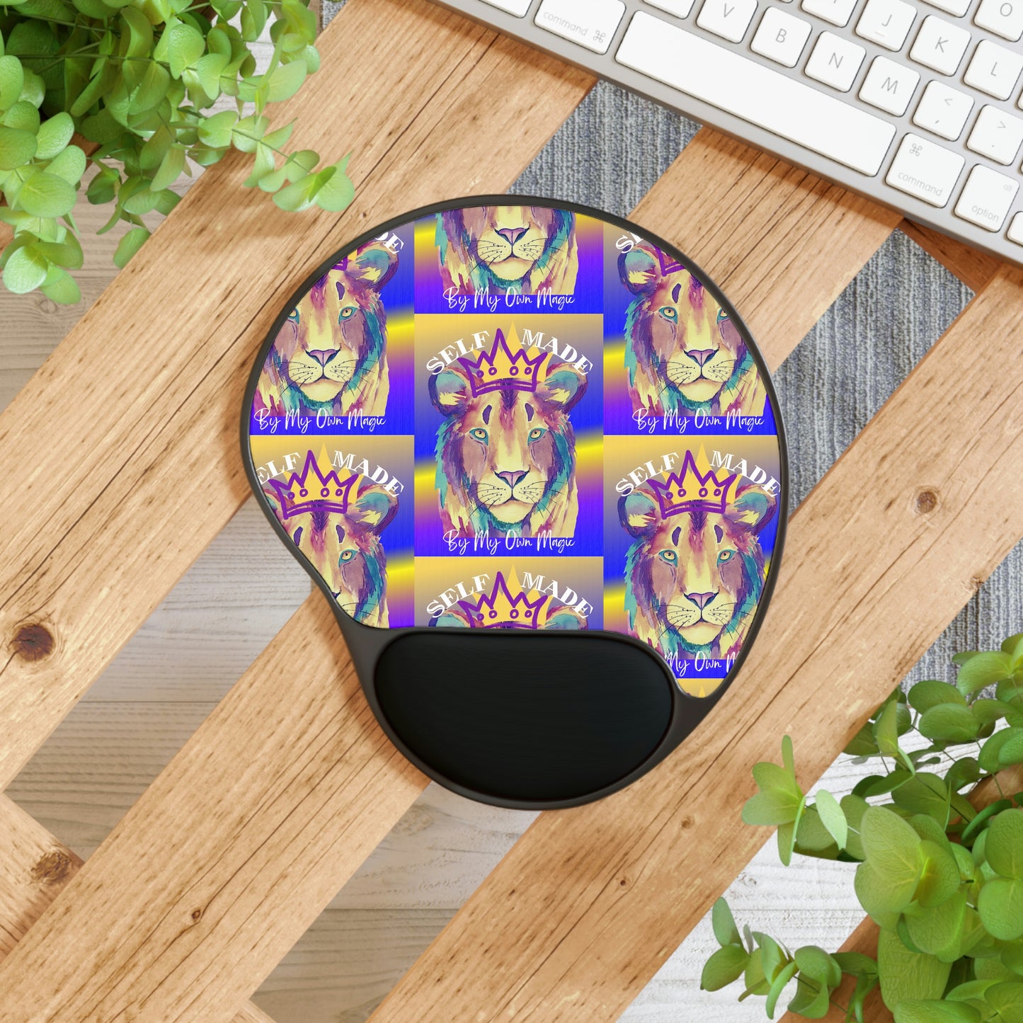 The Emblem Artwork: Ergonomic Memory Foam™ Mouse Pad With Wrist Rest