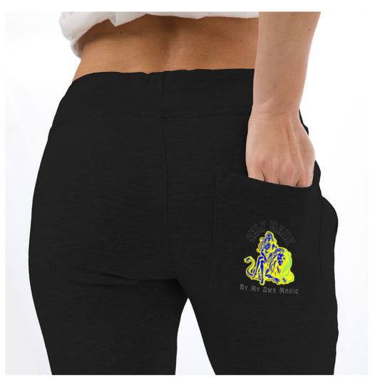 Retro Lady & Lion in Legacy Blue (Black)