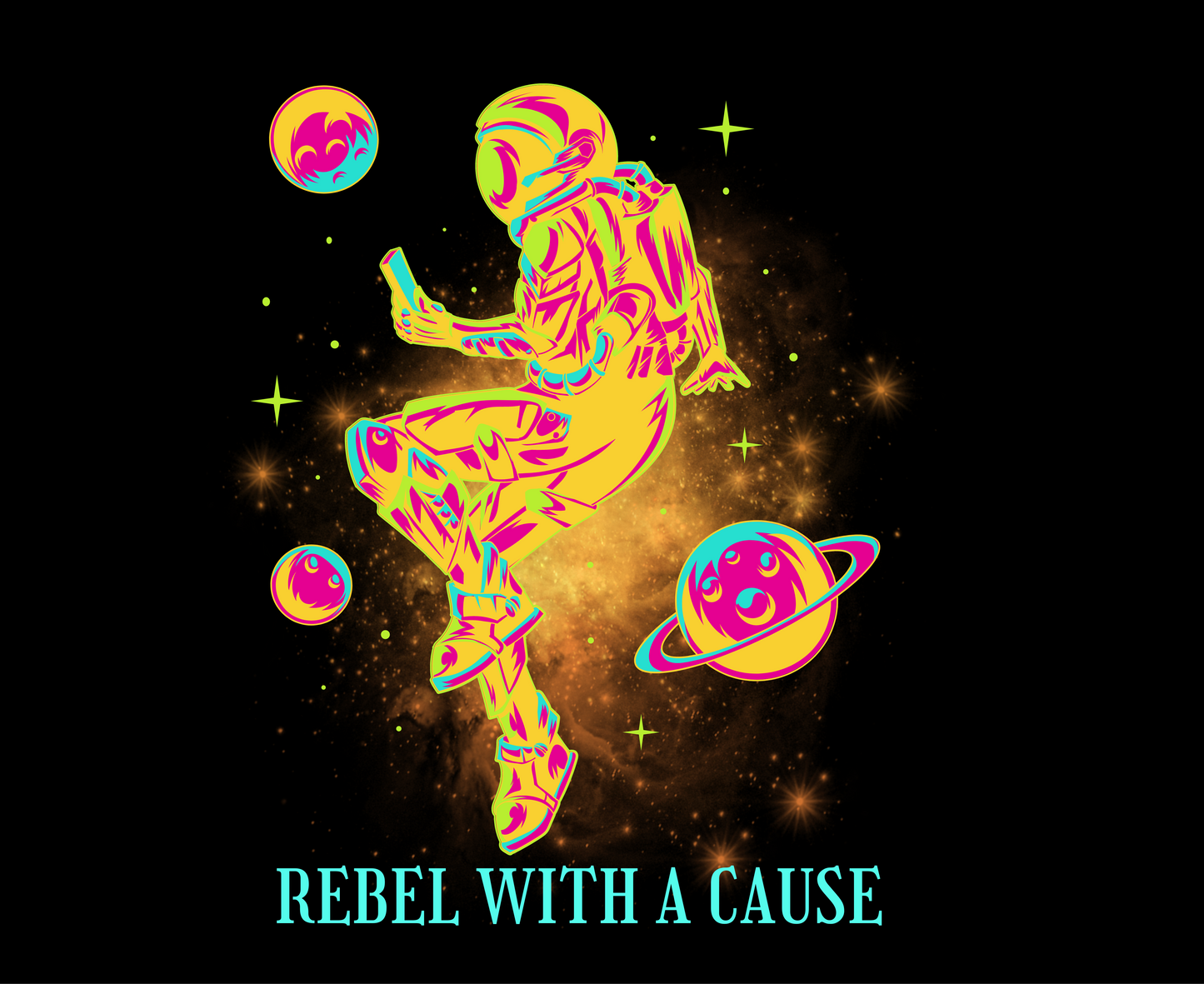 Unisex Tee: Rebel With A Cause