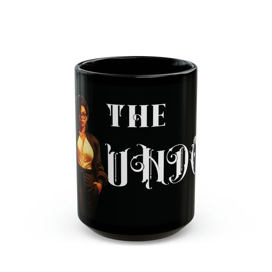 The Founder: Lady Boss Graphic Glossy Black Mug (11oz, 15oz)