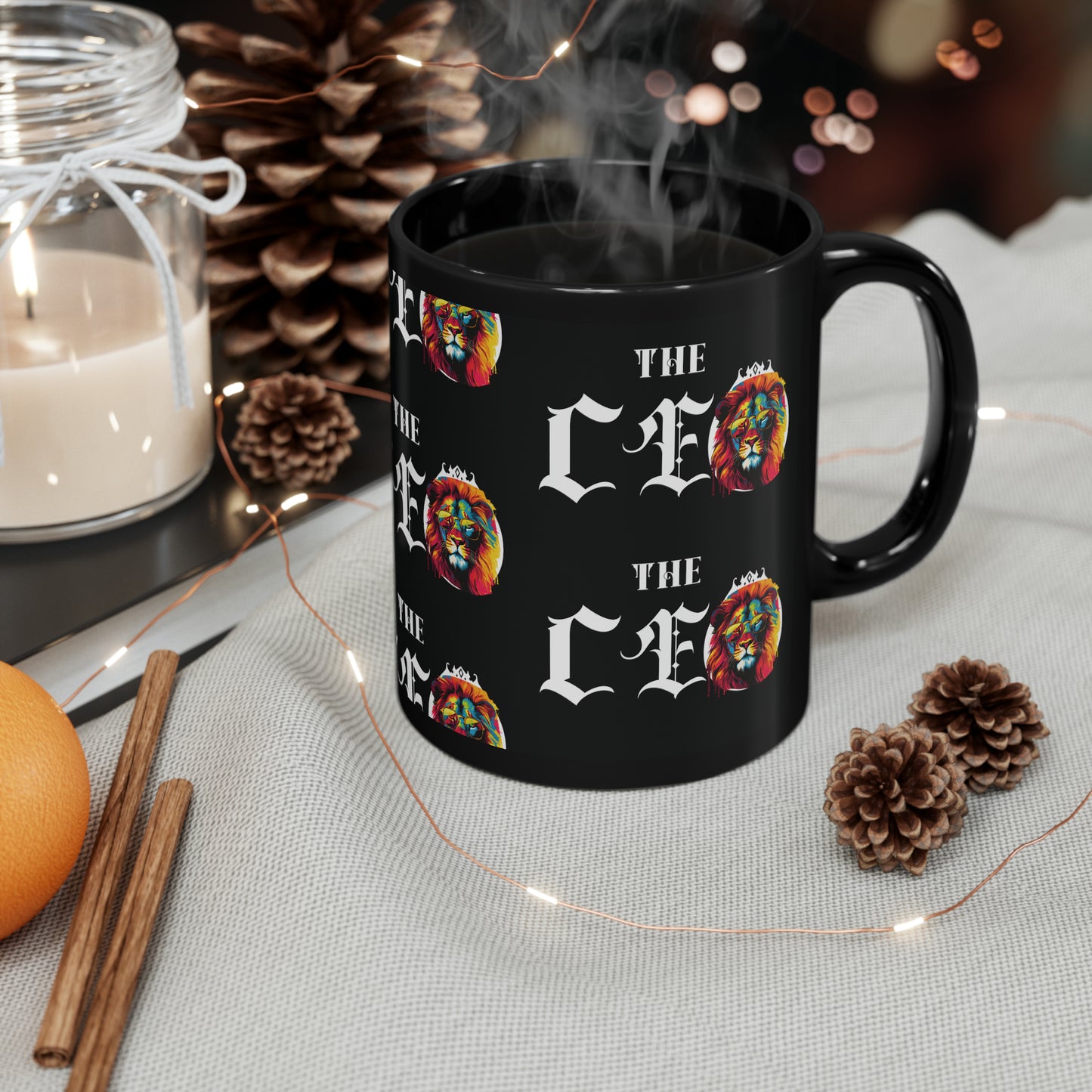 The CEO: Glossy Black Mug (11oz, 15oz)