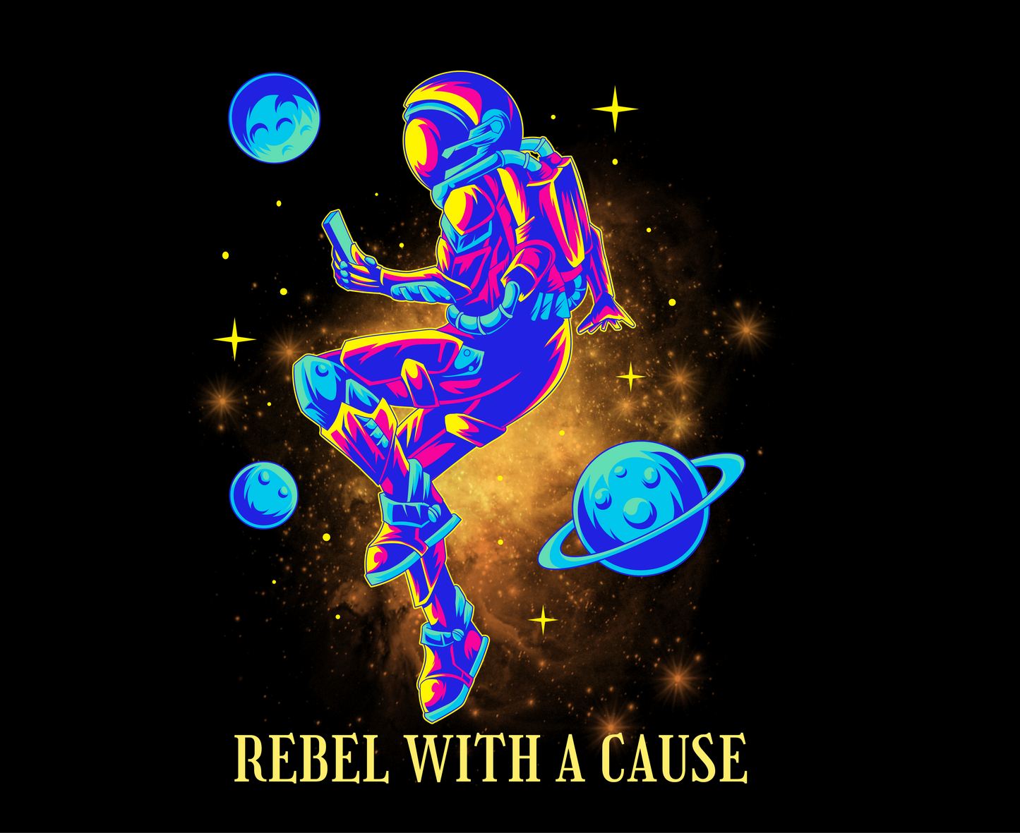 Unisex Tee: Rebel With A Cause