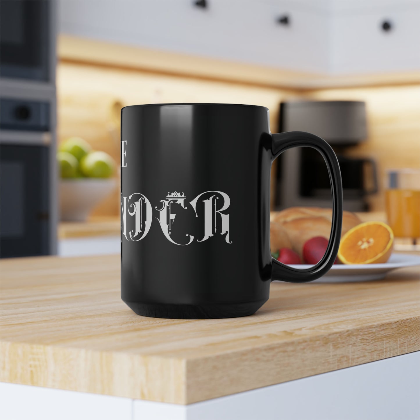 The Founder: Lady Boss Graphic Glossy Black Mug (11oz, 15oz)