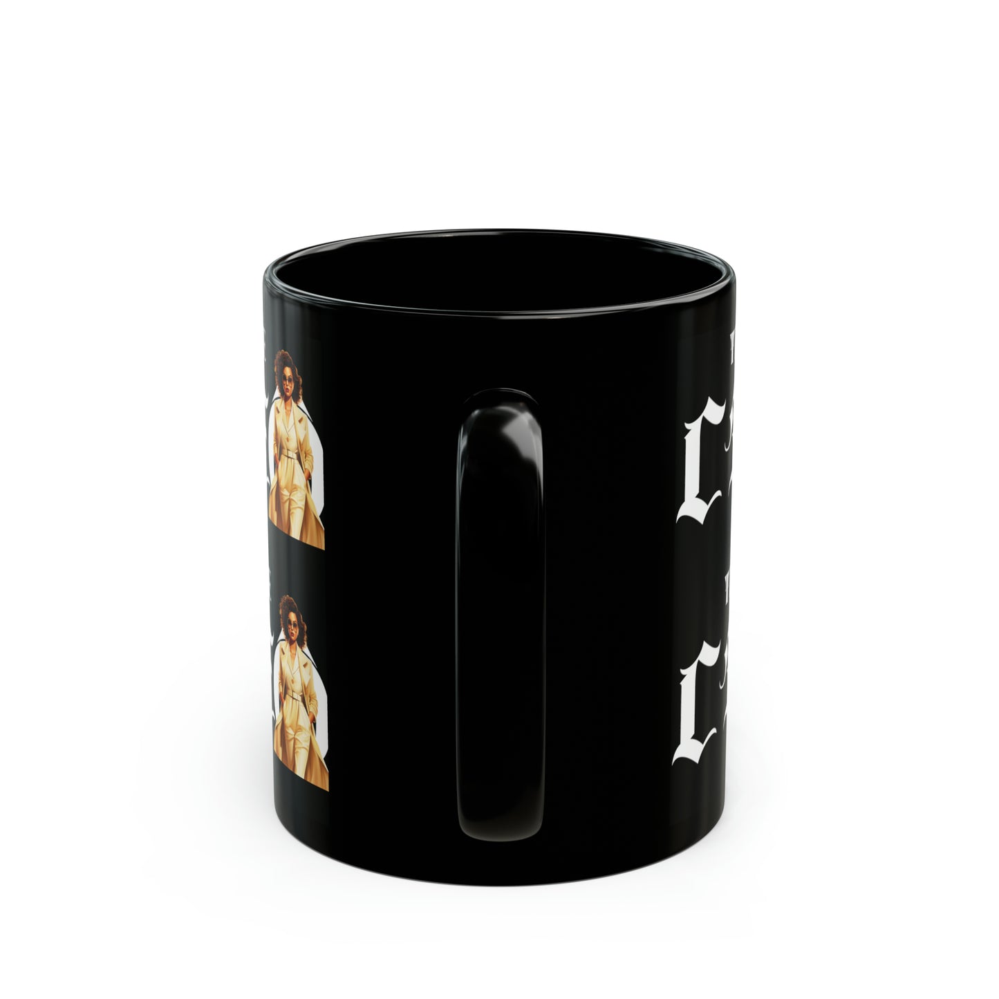 The CEO: Lady Boss Graphic Glossy Black Mug (11oz, 15oz)