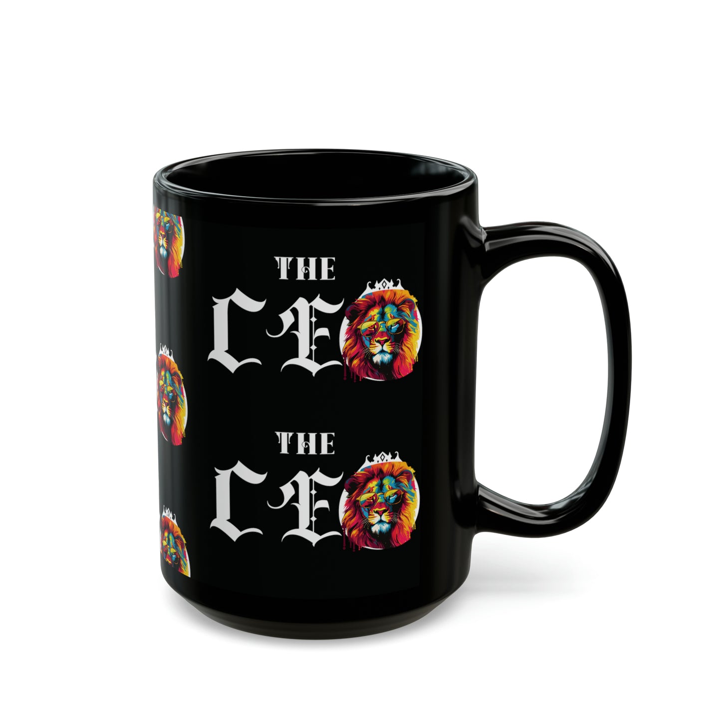 The CEO: Glossy Black Mug (11oz, 15oz)