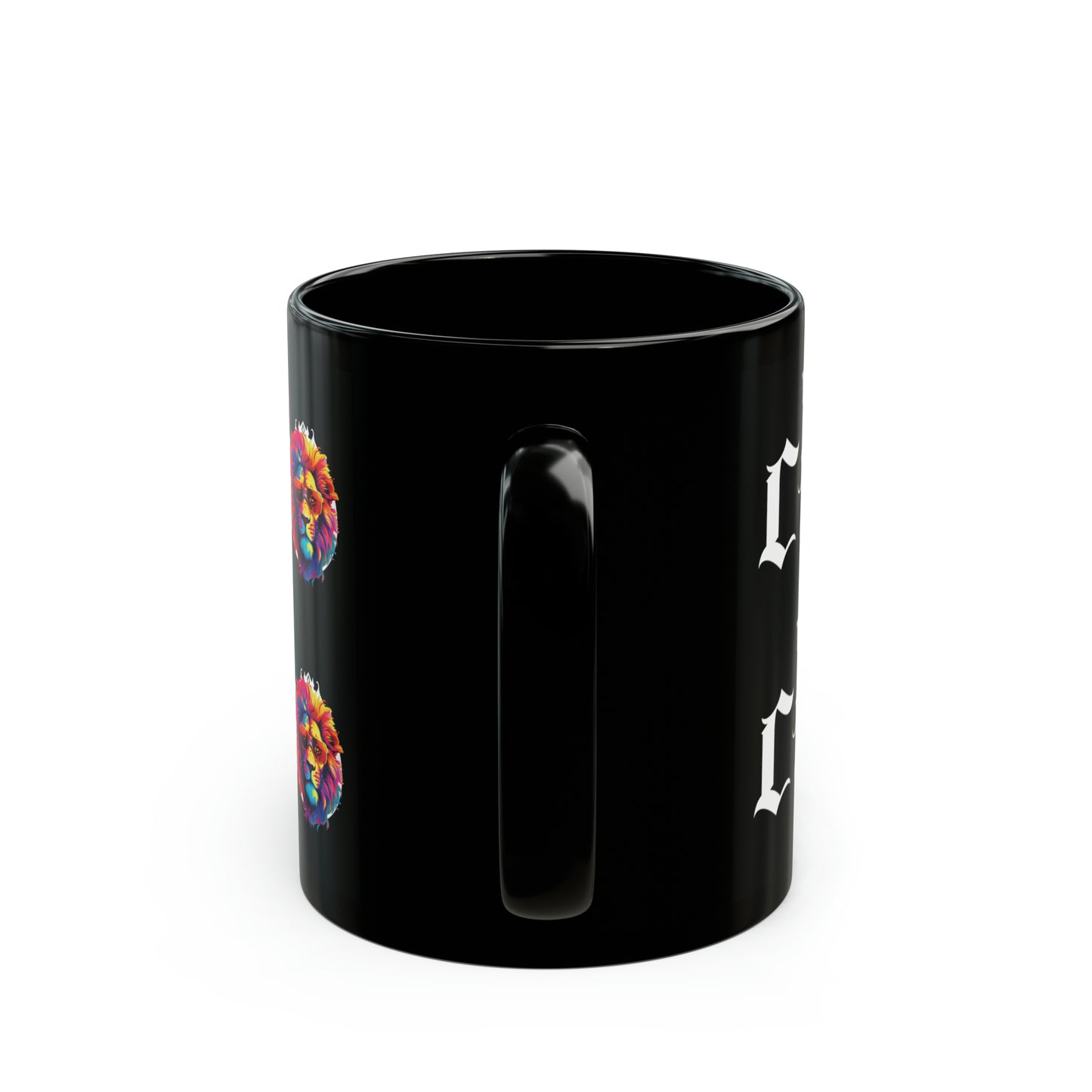 The CEO: Graphic Lion Glossy Black Mug (11oz, 15oz)