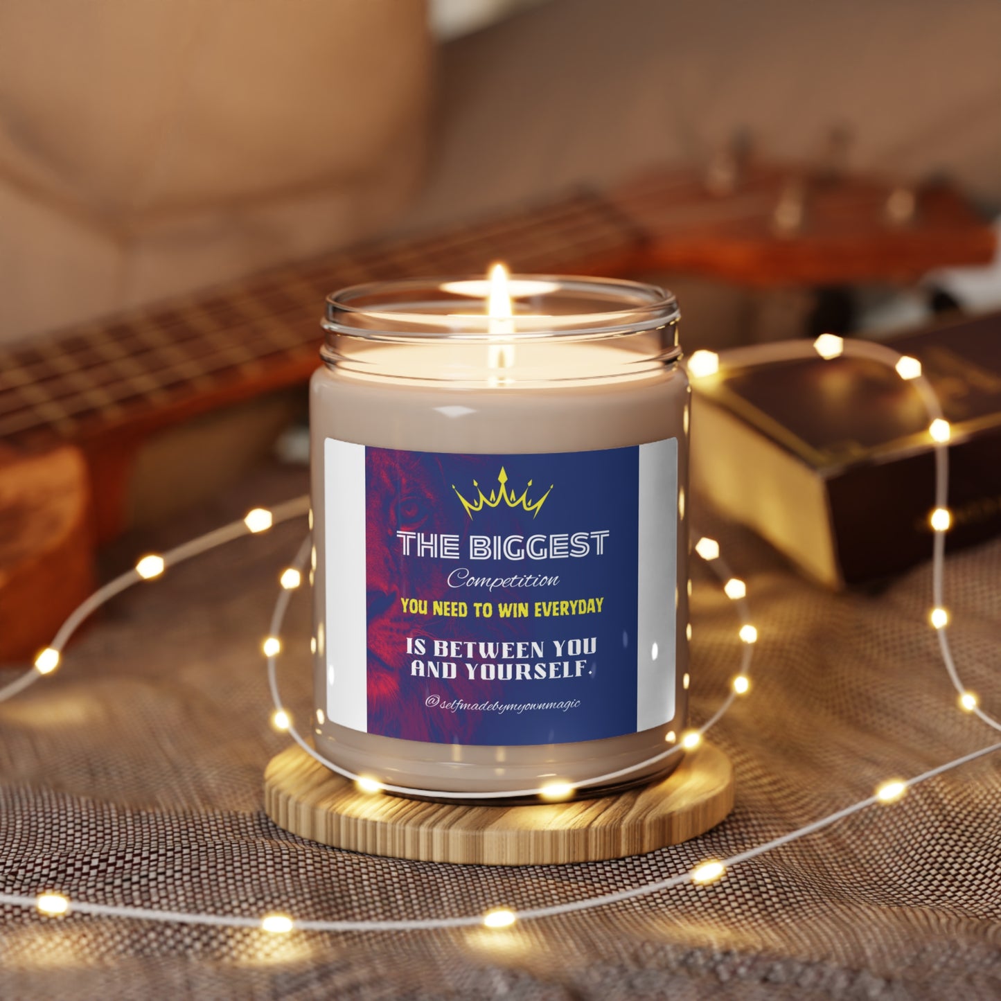 9oz Scented Soy Candle: The Biggest Competition You Need To Win Everyday Is Between You And Yourself (Five Scents)