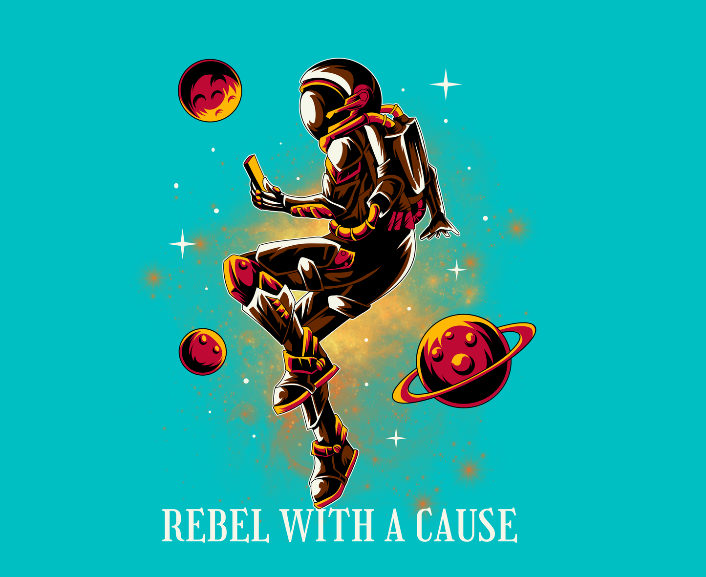 Unisex Tee: Rebel With A Cause