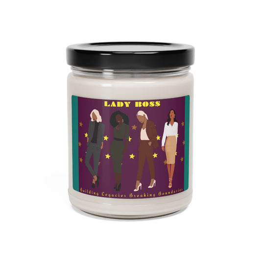 9oz Scented Soy Candle: LADY BO$$ (Five Scents)