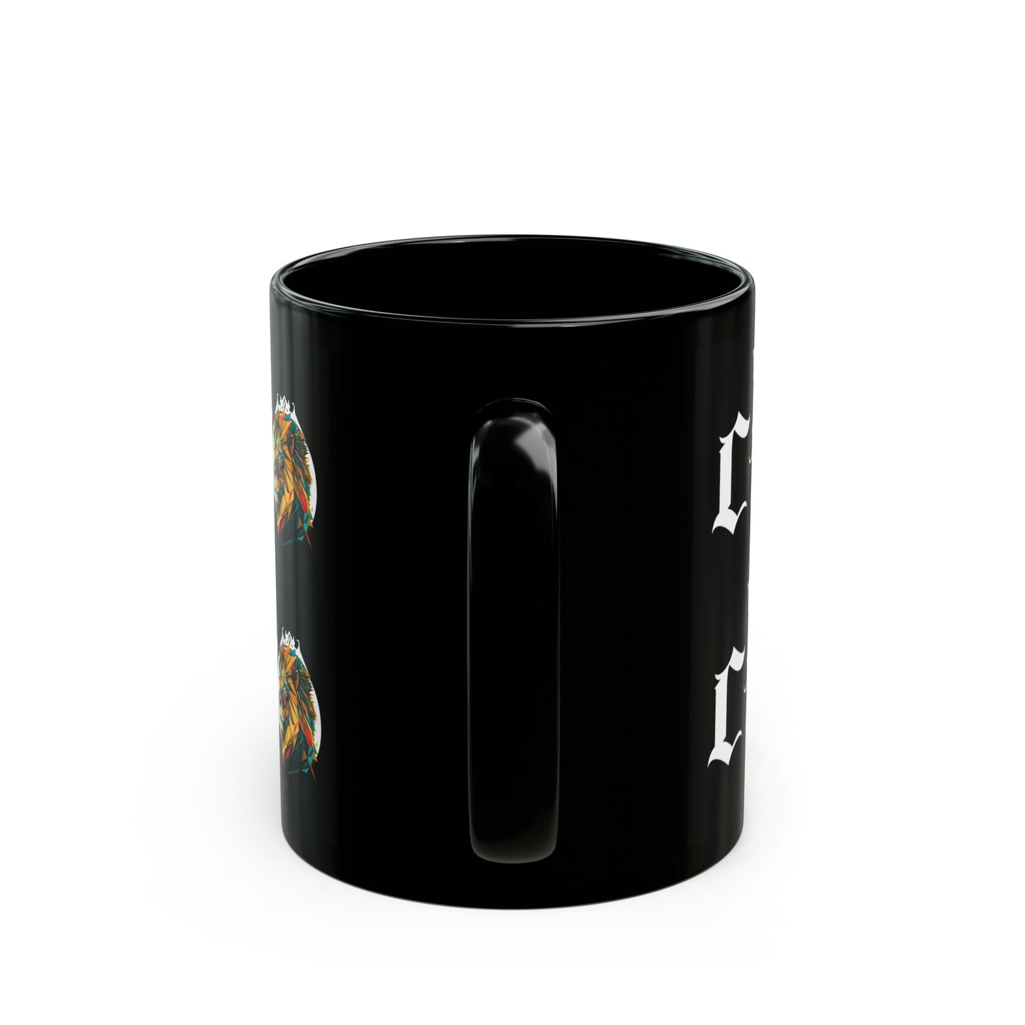 The CEO: Lion Graphic Glossy Black Mug (11oz, 15oz)