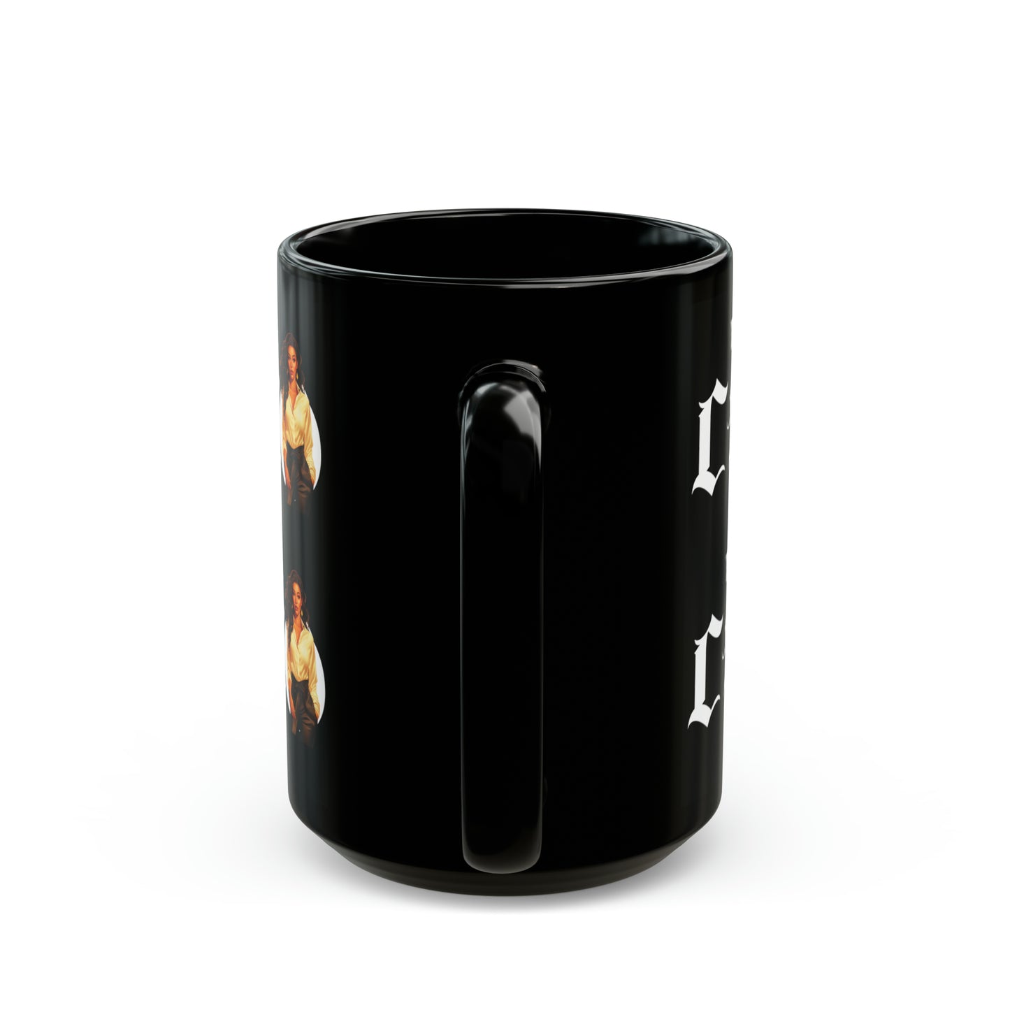 The CEO: Lady Boss Graphic Glossy Black Mug (11oz, 15oz)