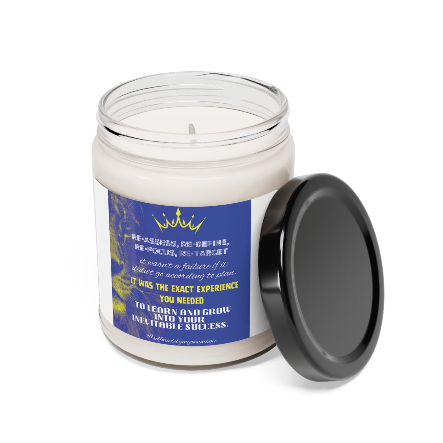 9oz Scented Soy Candle: Re-Assess, Re-Define, Re-Focus, Re-Target (Five Scents)