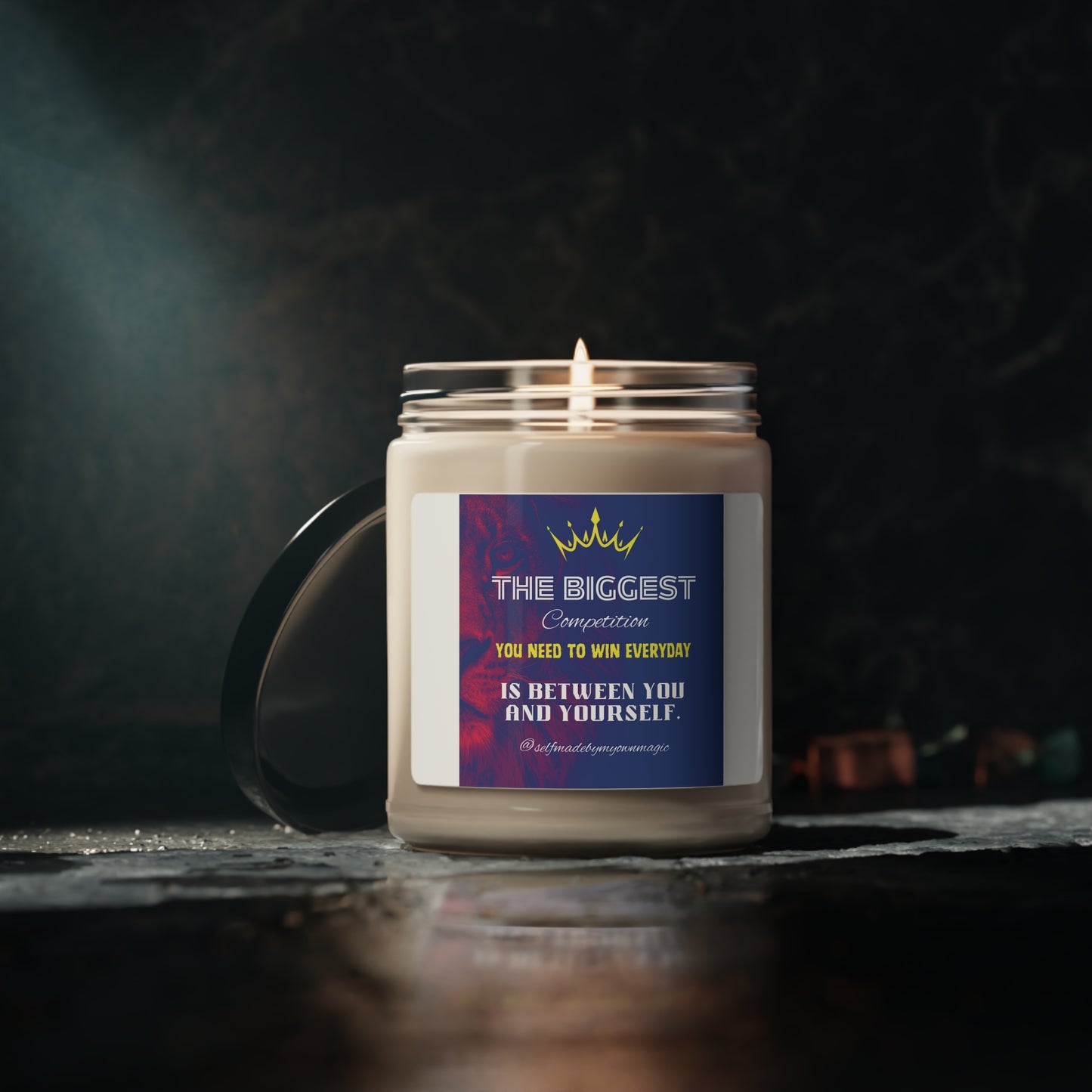 9oz Scented Soy Candle: The Biggest Competition You Need To Win Everyday Is Between You And Yourself (Five Scents)