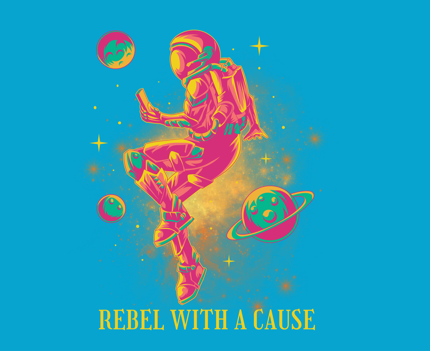 Unisex Tee: Rebel With A Cause