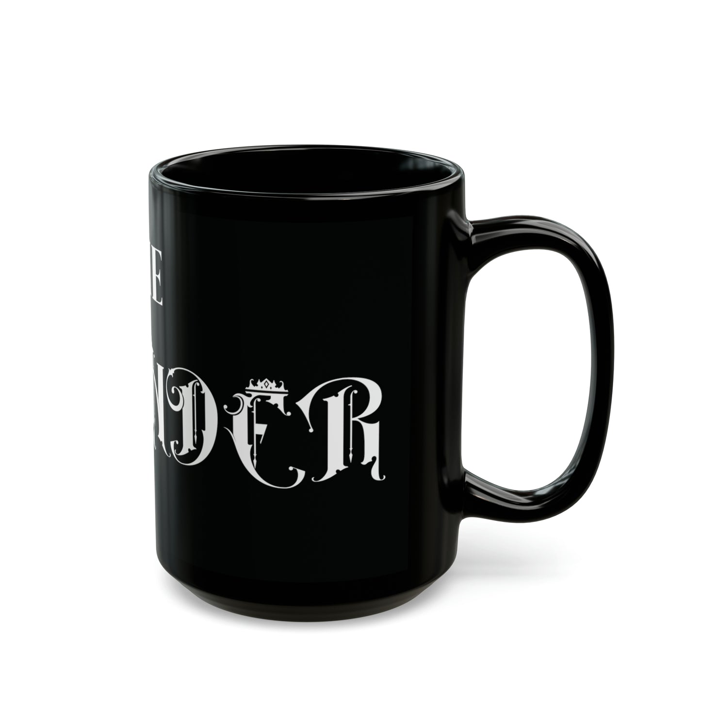 The Founder: Lion Graphic Glossy Black Mug (11oz, 15oz)