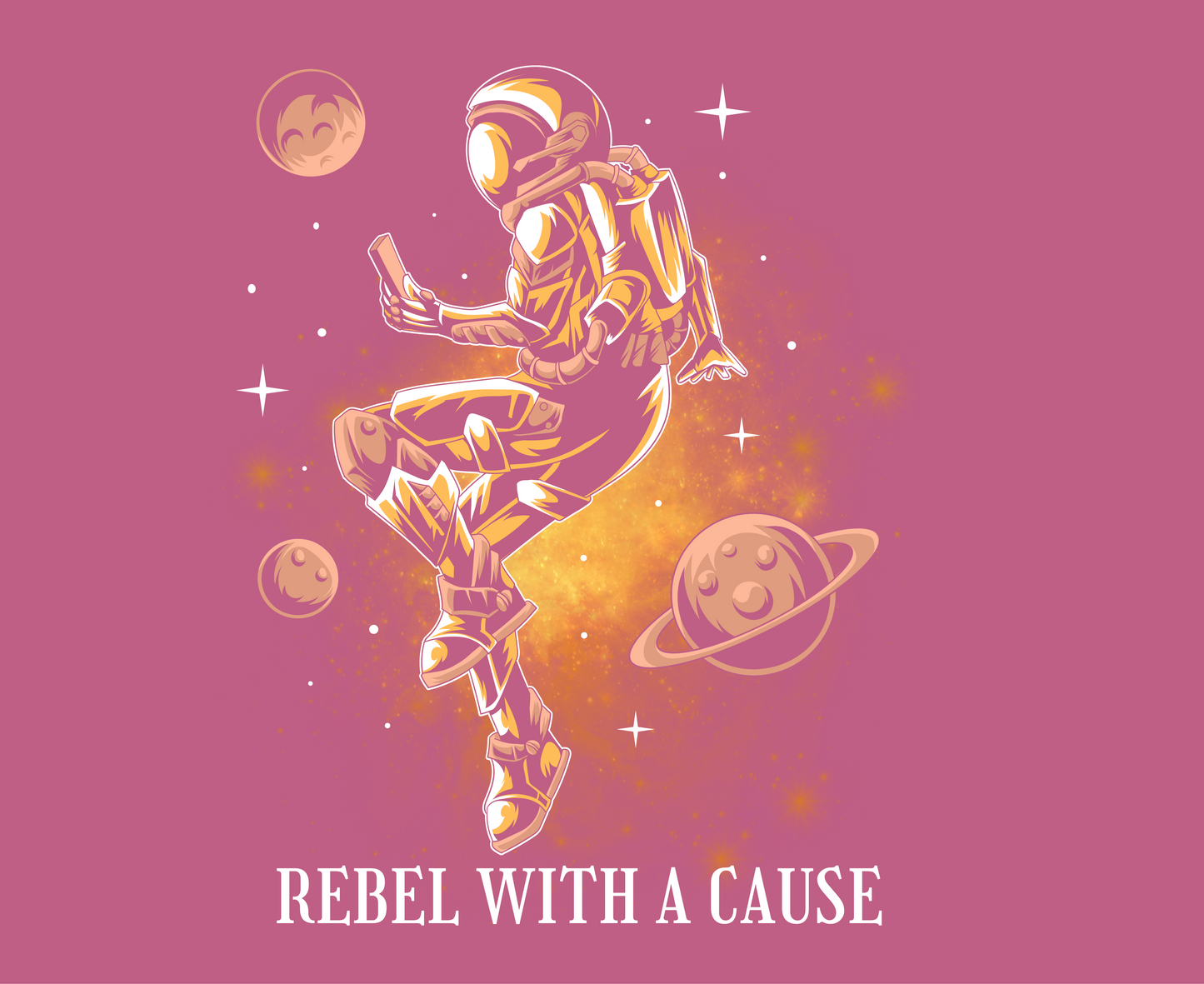 Unisex Tee: Rebel With A Cause