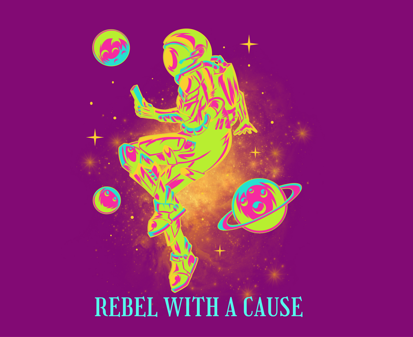 Unisex Tee: Rebel With A Cause