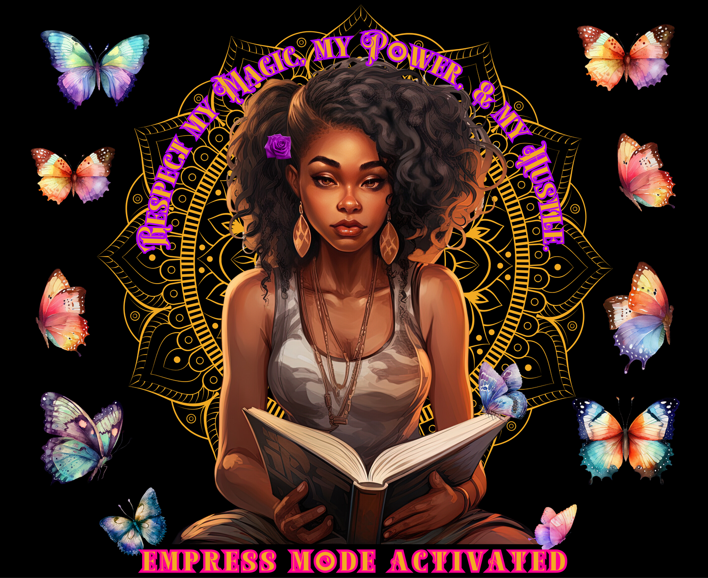 Hardcover Success Mindset Journal/Notebook: Respect My Magic, My Power, And My Huslte. Empress Mode Activated