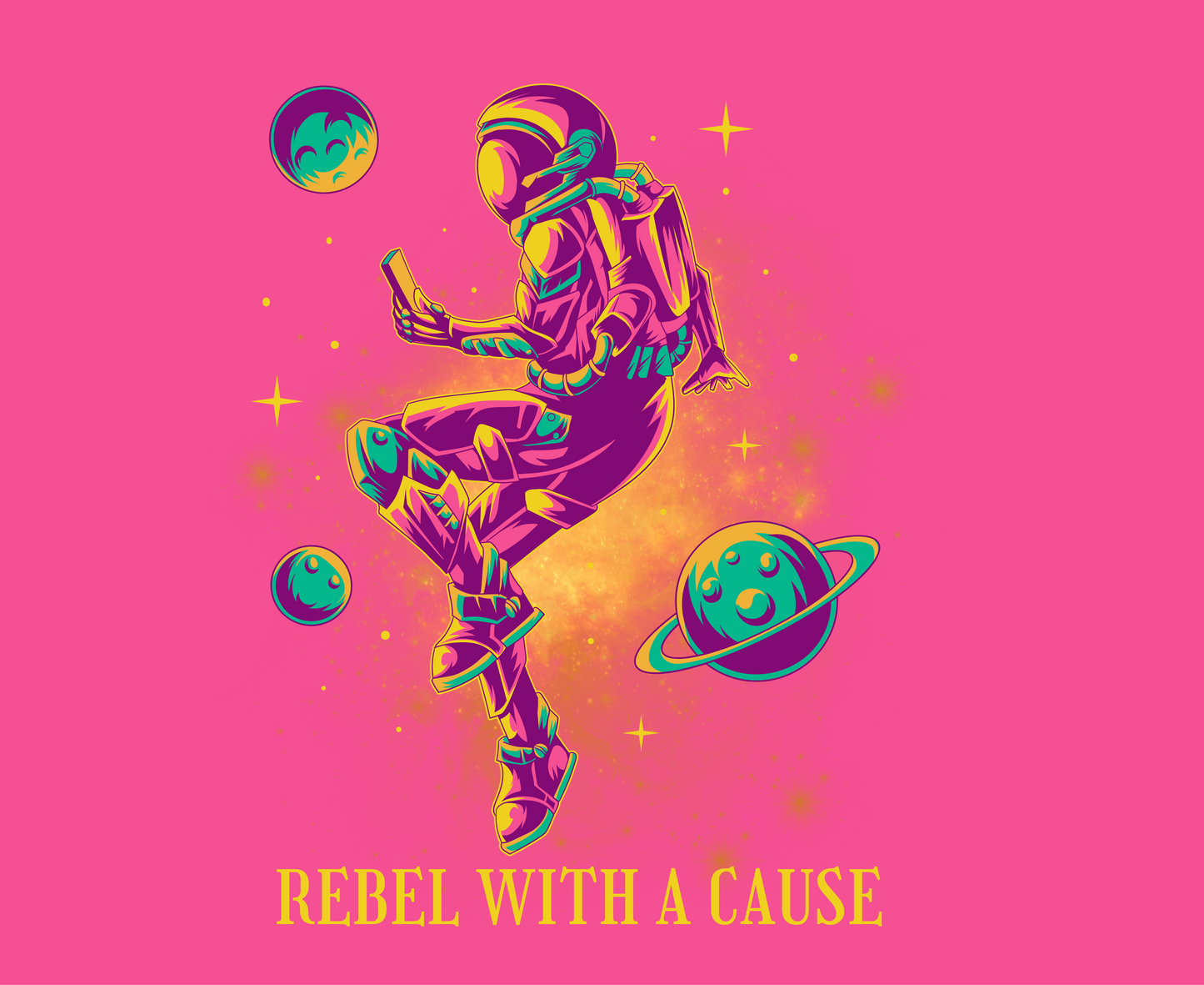 Unisex Tee: Rebel With A Cause