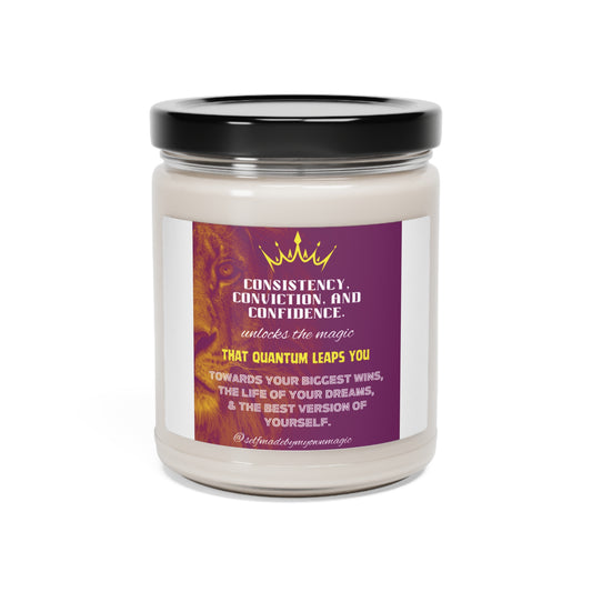 9oz Scented Soy Candle: Consistency, Conviction, and Confidence Unlocks The Magic (Five Scents)