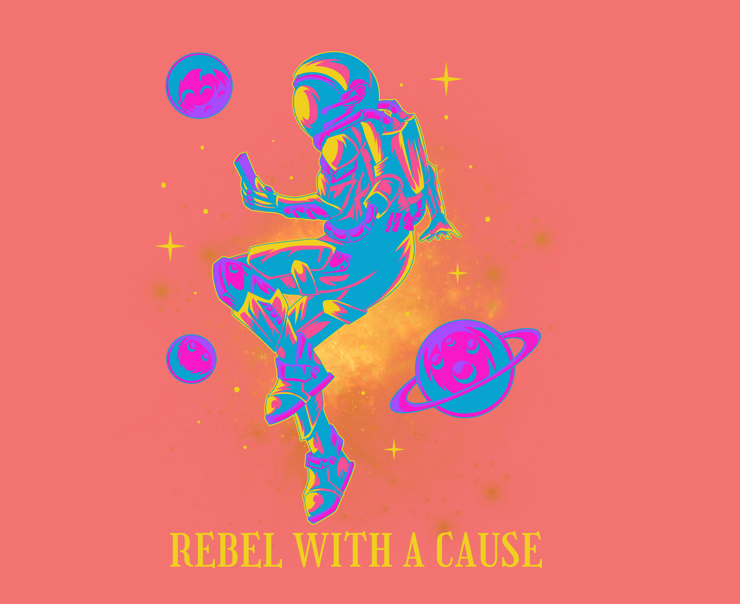 Unisex Tee: Rebel With A Cause