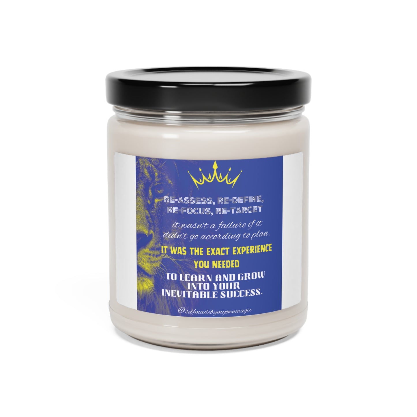 9oz Scented Soy Candle: Re-Assess, Re-Define, Re-Focus, Re-Target (Five Scents)