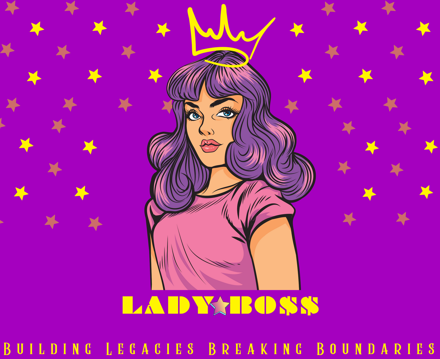 11oz Glossy Ceramic Mug: Lady Boss (Microwave and Dishwasher Safe)