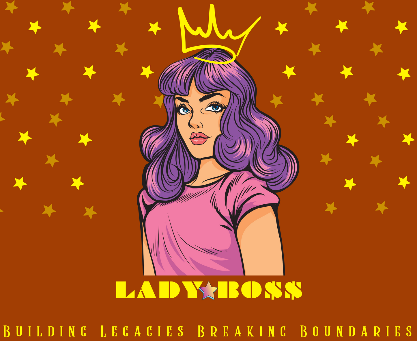 11oz Glossy Ceramic Mug: Lady Boss (Microwave and Dishwasher Safe)