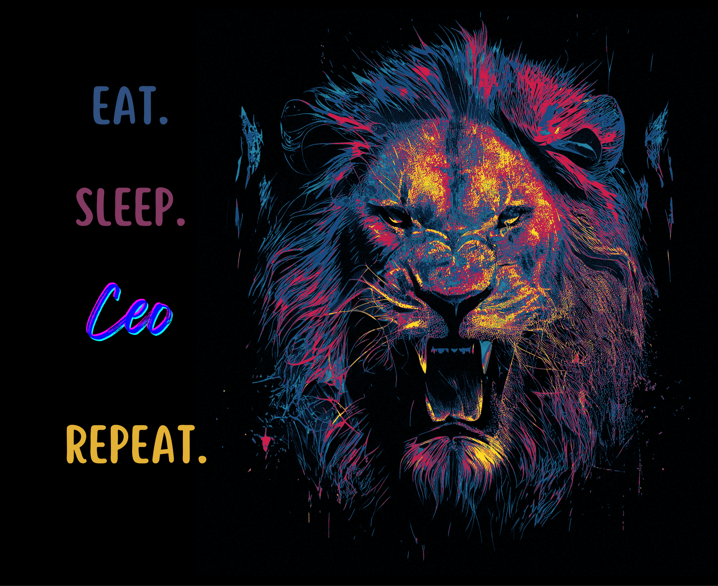 Unisex Champion® Hoodie: Eat. Sleep. Ceo. Repeat.