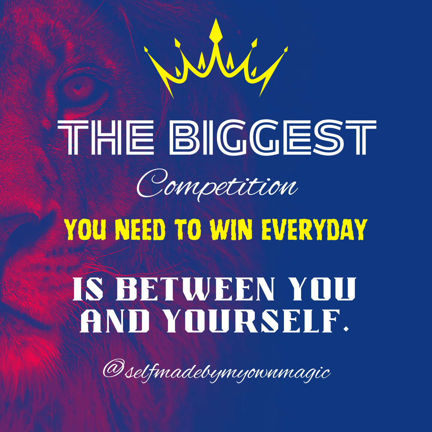 Hardcover Success Mindset Journal/Notebook: The Biggest Competition You Need To Win Everyday Is Between You And Yourself